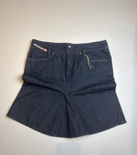 Vintage Diesel Jeans Rock Skirt Backstitching y2k 2000s Details